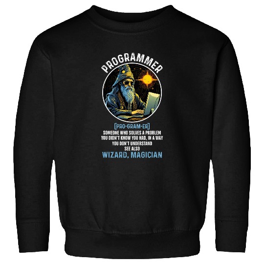 Funny Programmer Definition Techy Software Developer Coding Sweatshirts