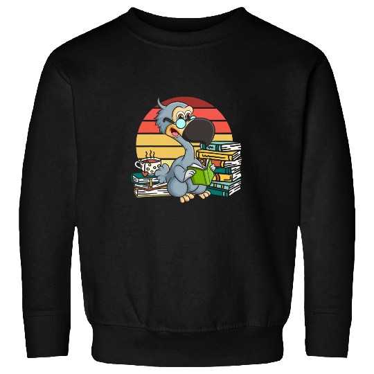 Bookworm Bird Tea Lover Holiday Reader World Book Day Sweatshirts