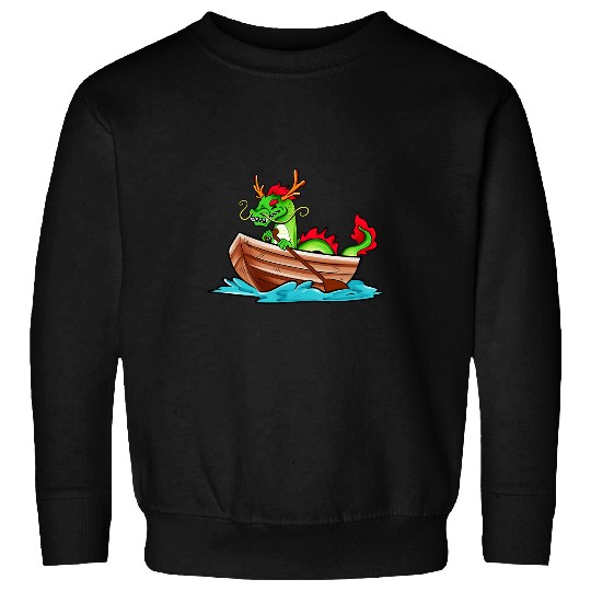Chinese dragon in boat dragon boat Sweatshirts