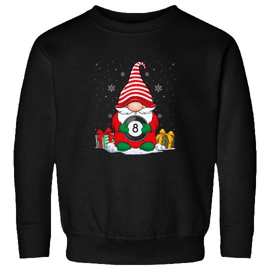 Billiard Ball Christmas Gnomes Cute Billiard Ball Lover Sweatshirts