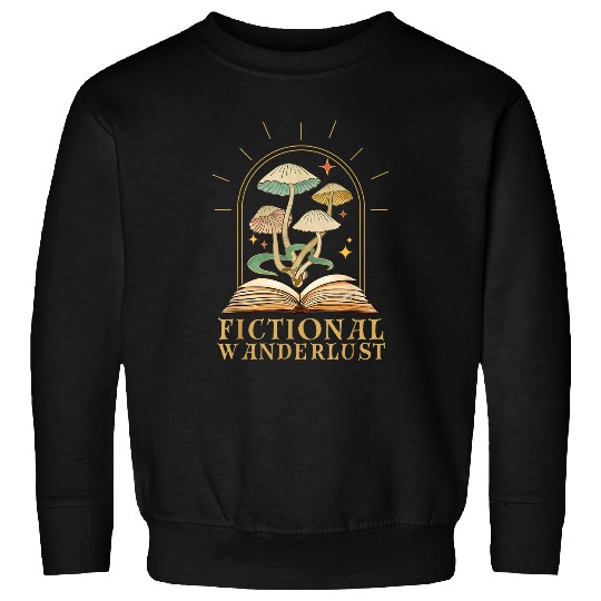 Fictional Wanderlust Book Lover Reading Mystical Celestial Sweatshirts