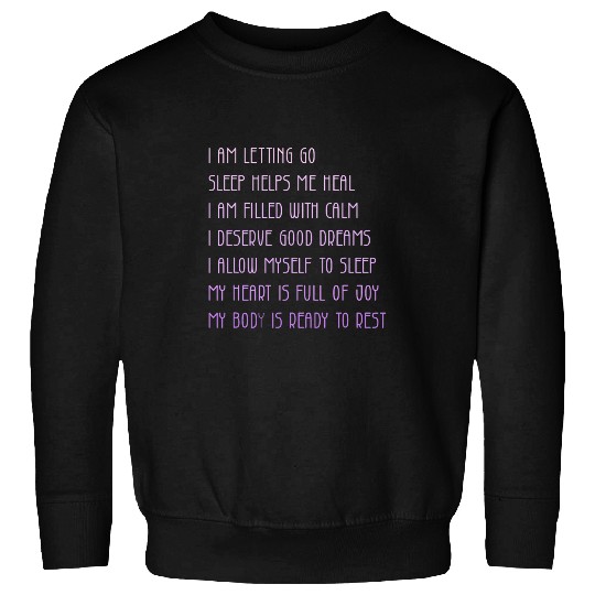 Bedtime Affirmations For Adults SelfCare For Retail Worker Sweatshirts
