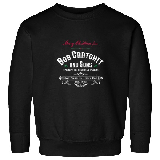 Christmas Carol Bob Cratchit Ebenezer Scrooge Dickens Biz Sweatshirts