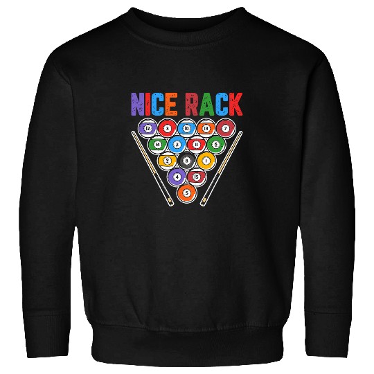 Billiard Nice Rack Funny Snooker Pool Player Billiards Sweatshirts