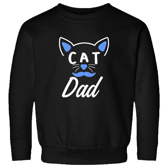 Mens Cute Cat Dad Cats Owner Kitten Lover Kitty Fan Meow Animal Sweatshirts