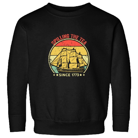 Spilling The Tea Since 1773 History Teacher Funny vintages 1 Sweatshirts