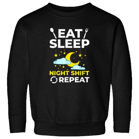 Shift Work Night Job Worker Midnight Funny Coffee 2 Sweatshirts