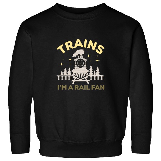 Train Lover Kids Funny Railway Worker Railroad Engineer Men Sweatshirts