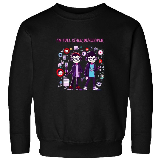 Programmer For Coder Engineer Full Stack Developer Tee 1 Sweatshirts