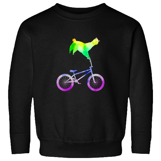 BMX Bike Cyclist Animal Lover Alpaca Funny Biker Llama Sweatshirts