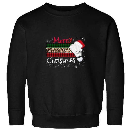 buffalo plaids Leopard Badminton Christmas Kids Men Women Sweatshirts
