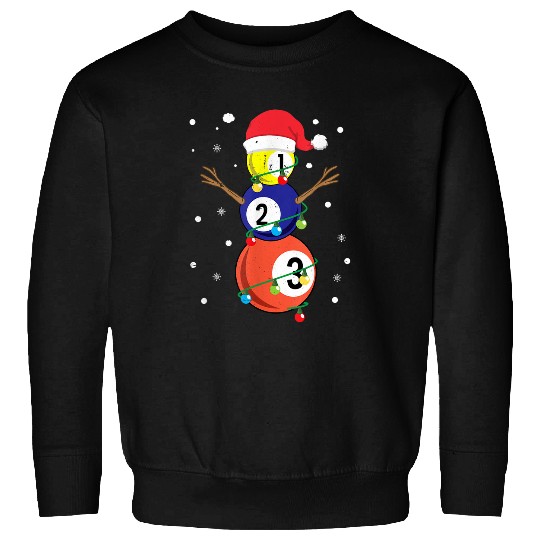 Frosty Billiard Snowman Clothing Funny Christmas Gift Ideas Sweatshirts