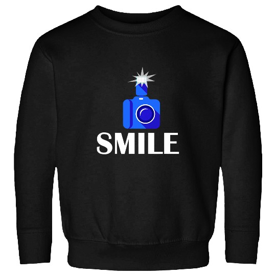 Funny Camera Graphic Smile Photography Photographer Sweatshirts