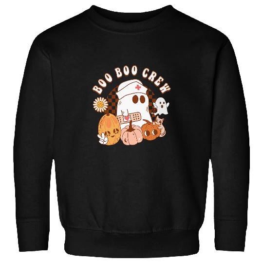 Groovy Women Halloween costume for Boo Boo Crew nurses 2 Sweatshirts