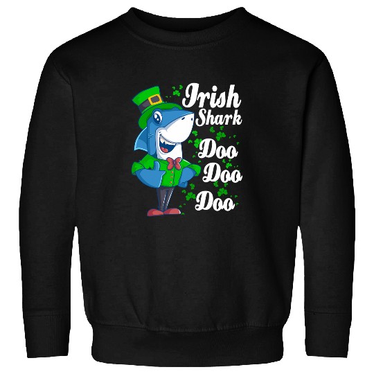 St Patricks Day Shark Funny Saint Paddys Student Teacher Sweatshirts