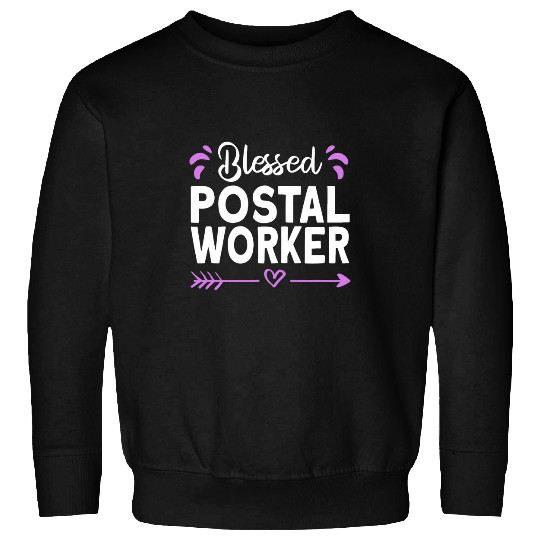 Blessed Postal Worker Mailman Mail Post Office Sweatshirts