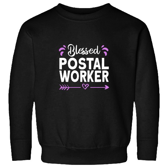 Blessed Postal Worker Mailman Mail Post Office Sweatshirts