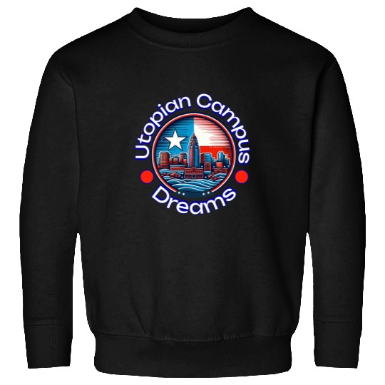 Utopian Campus School Student Teacher Dreams Retro Education Sweatshirts