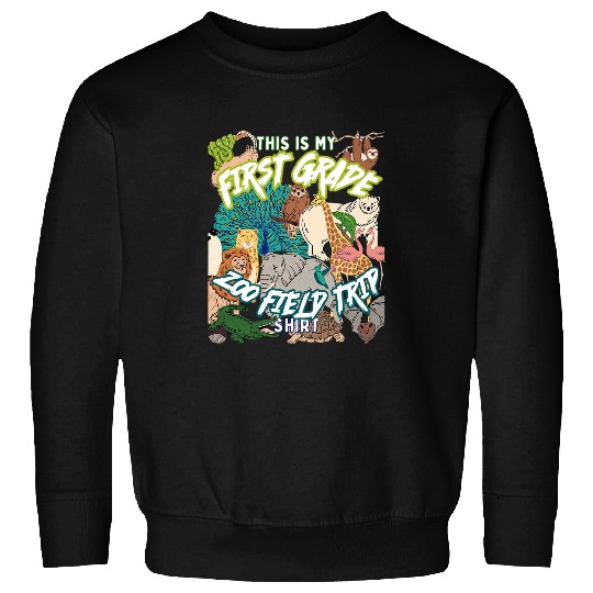 First Grade Zoo Field Trip Matching Student Teacher Class Sweatshirts