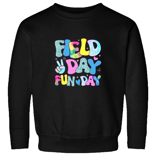 Groovy Field Day Fun Day Teachers Student Boys Girls Sweatshirts