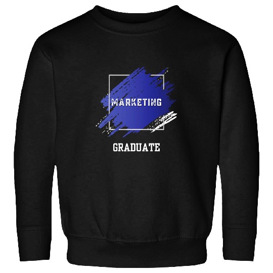 Graduation Graduated Marketing Degree University Student Sweatshirts