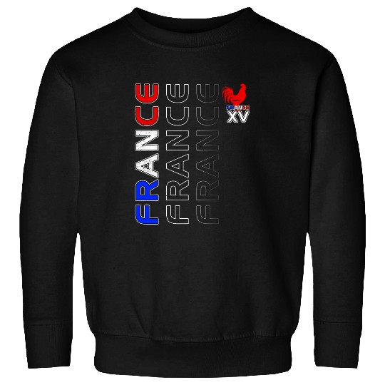 France Rugby Men Women Child XV Player Sweatshirts