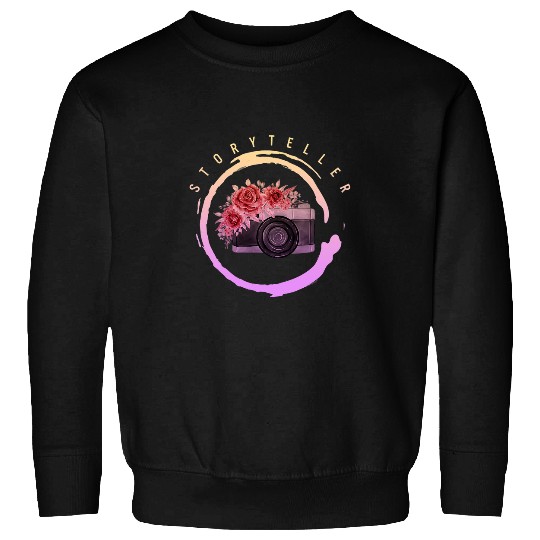 Story Teller Photographer Camera Lover Photography Floral 2 Sweatshirts