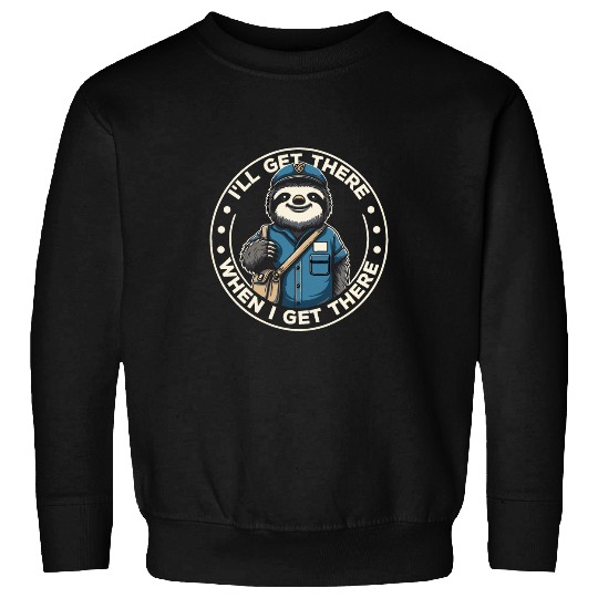 Sloth Postal Worker Funny Postman Mail Carrier Sloth Sweatshirts