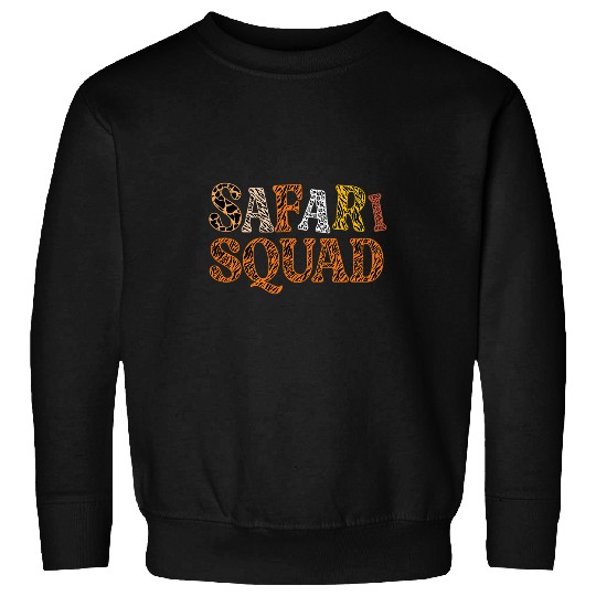 Safari Squad Arfica Safari Zoo Wilderness Animal Zoologist 3 Sweatshirts