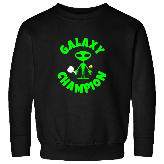 Funny Alien Pickleball Player Sweatshirts