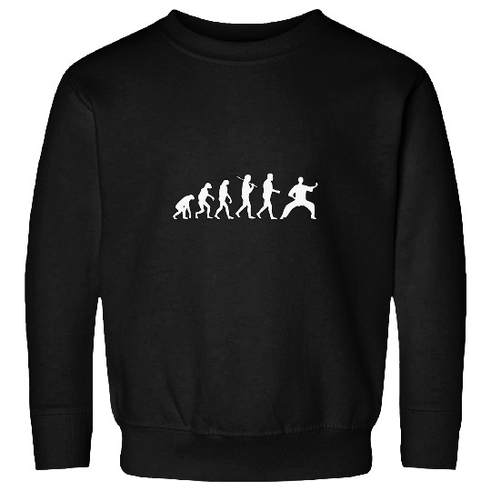 Funny Evolution Of Man Taekwondo Karate Sweatshirts