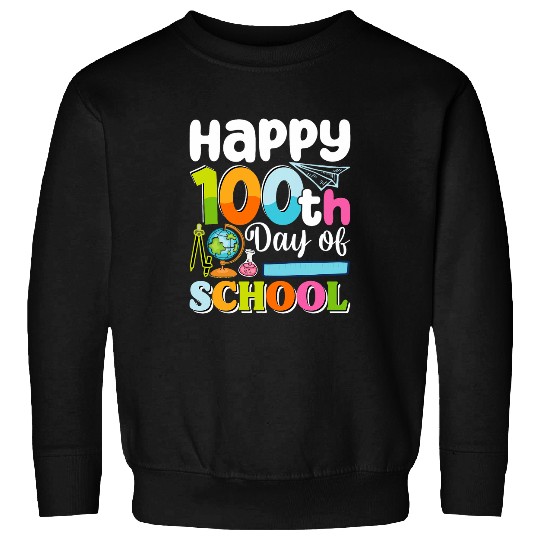 Happy 100th Day Student Cute Kids 100 Days Of School Sweatshirts