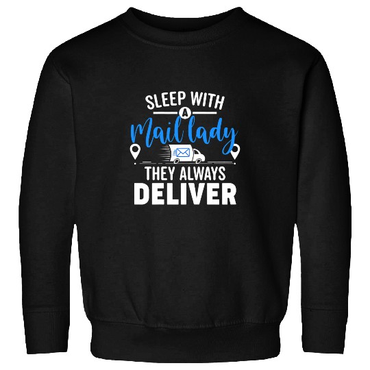 Womens Post Office Funny Postal Worker Mailman Mail Lady Sweatshirts