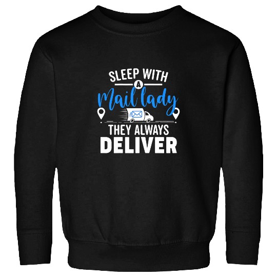 Womens Post Office Funny Postal Worker Mailman Mail Lady Sweatshirts
