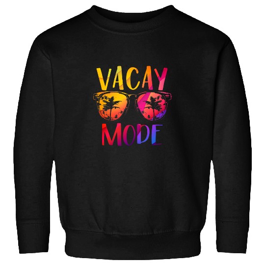 Vacay Mode Retro Vacation Summer Cruise Holiday Vacation Tee 2 Sweatshirts