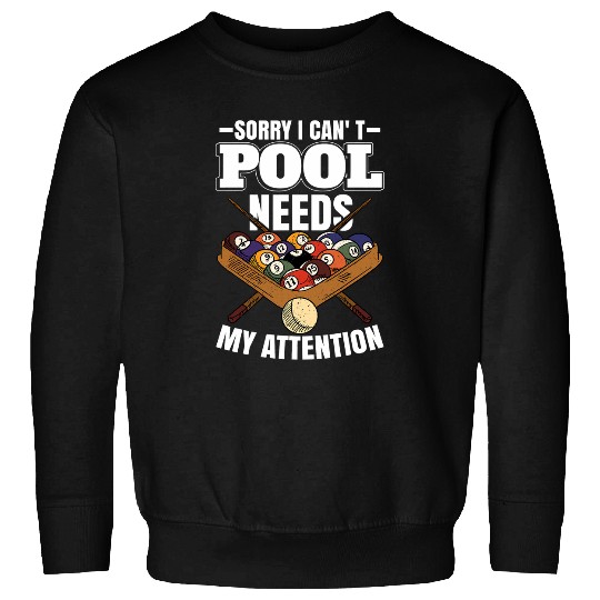 Funny Billiard Pool Player Sweatshirts