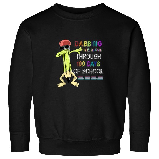 Funny  Pencil Student Teacher Gift 100 Days Of School Sweatshirts
