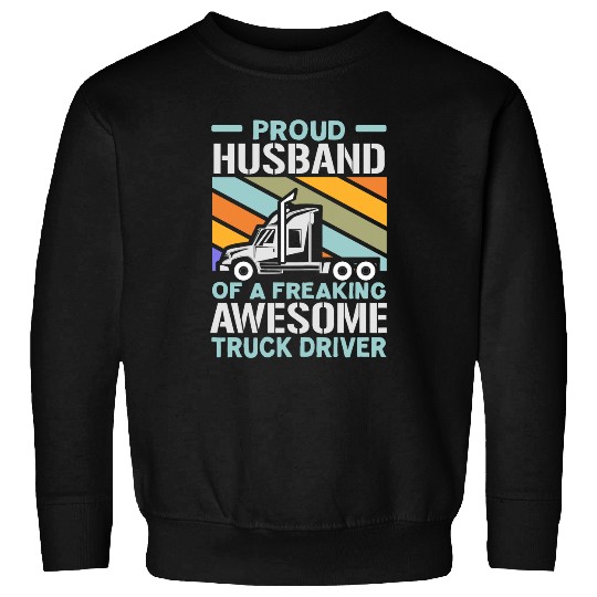 Trucker Husband Truck Driver Trucker Vehicle Transport Sweatshirts