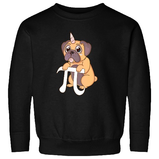 Unicorns Pug Pi Day 314 Math Geek Teacher Student Pi Day Sweatshirts