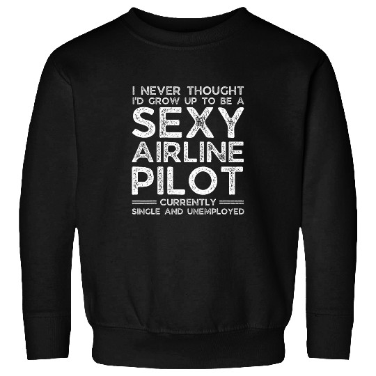 Sexy Airline Pilot Ironic Sweatshirts