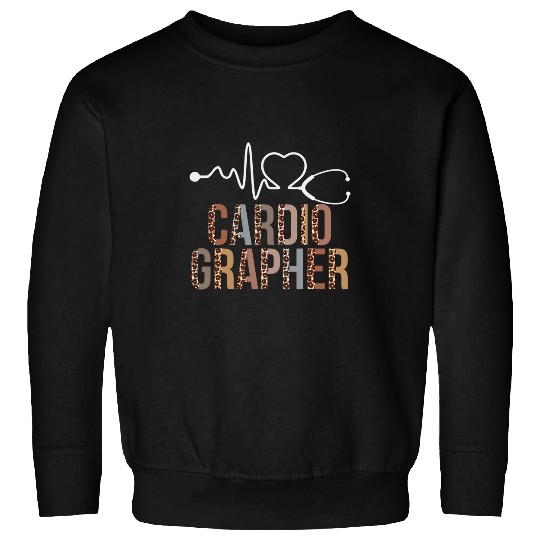 Cardiographer Leopard Heartbeat Appreciation Christmas Women Sweatshirts