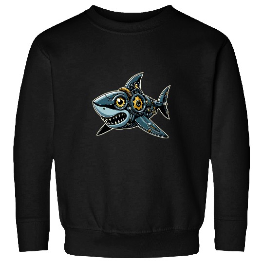 Shark Robots Robotics Engineering Technology Programmer Sweatshirts