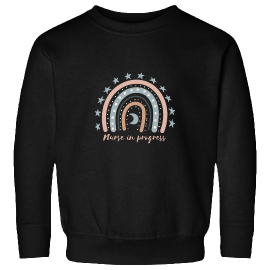 nurses In Progress Nursing School Student Boho Rainbow Cute Sweatshirts