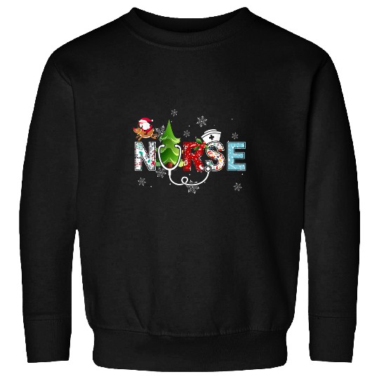 nurses RN Stethoscope Christmas Tree Ornaments Decor Sweatshirts