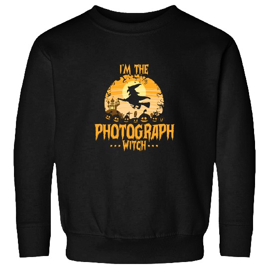 Im The Photograph Witch Matching Family Halloween Party Sweatshirts