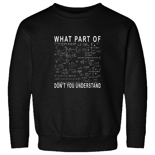 What Part Of Dont You Understand Funny Math Teacher Sweatshirts