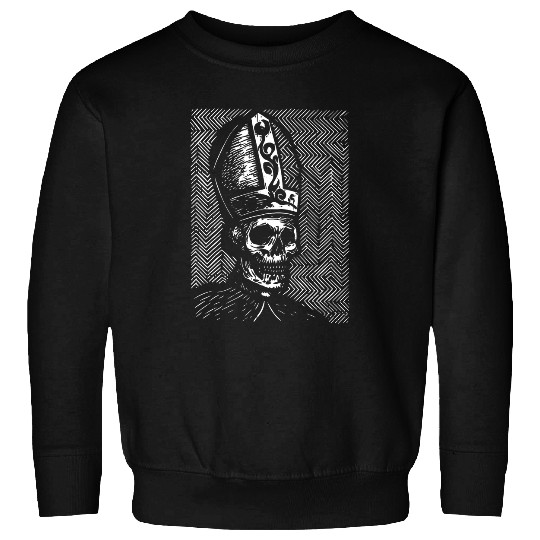 Skeletons Priest Halloween Costume Scary Goth Gothic Sweatshirts