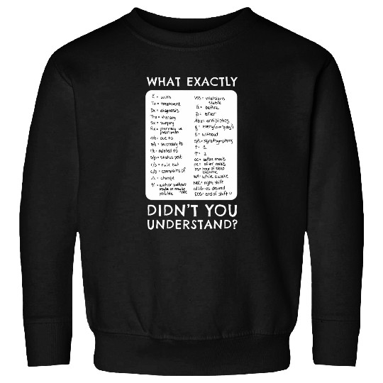 nurses Shorthand nurses Gifts Nursing Student RN LPN CNA Sweatshirts