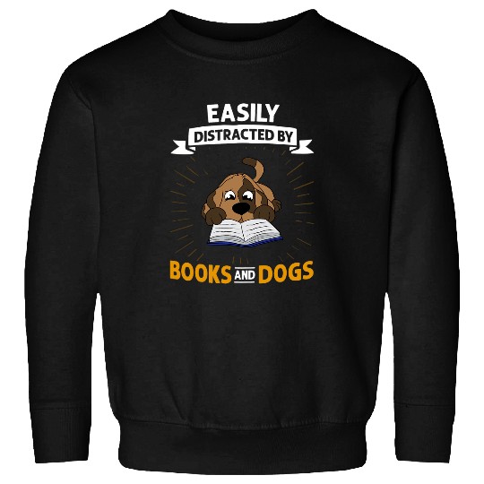 Book Dog Reading Bookworm Librarian Reader Sweatshirts