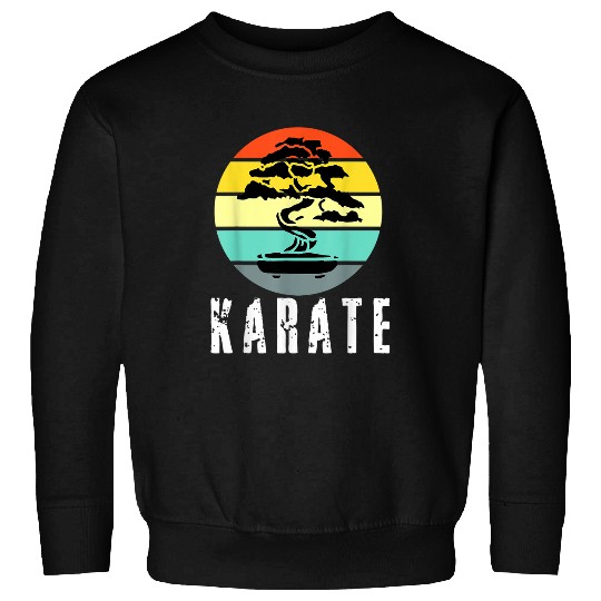 vintages Bonsai Karate Sunset Martial Arts Student Sweatshirts